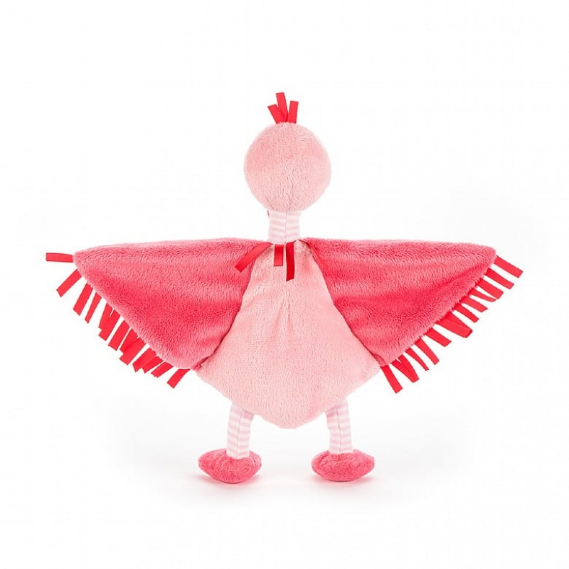 Jellycat Flapper Flamingo Soother 23 CM X 27 CM, Jellycat USA | CQ9612034