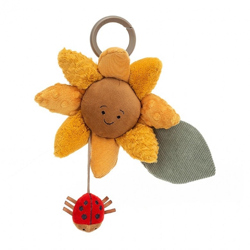 Jellycat Fleury Sunflower Activity Toy 20 CM X 20 CM, Jellycat USA | KW2648137