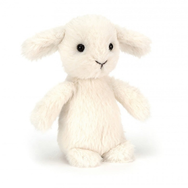 Jellycat Fluffy Lamb 11 CM X 7 CM, Jellycat USA | UX5289706