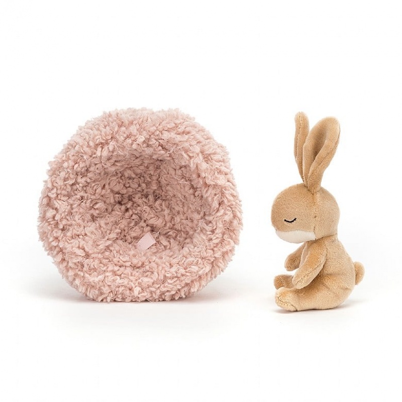 Jellycat Hibernating Bunny 12 CM X 12 CM, Jellycat USA | XH7618423