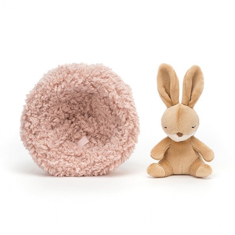 Jellycat Hibernating Bunny 12 CM X 12 CM, Jellycat USA | XH7618423