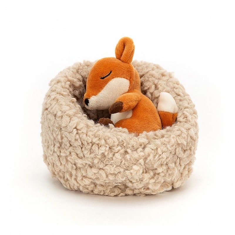 Jellycat Hibernating Fox 12 CM X 12 CM, Jellycat USA | NA2467159