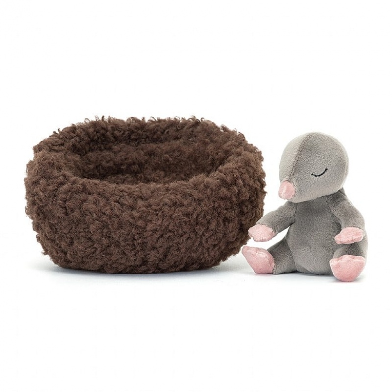 Jellycat Hibernating Mole 9 CM X 13 CM, Jellycat USA | OM8769042