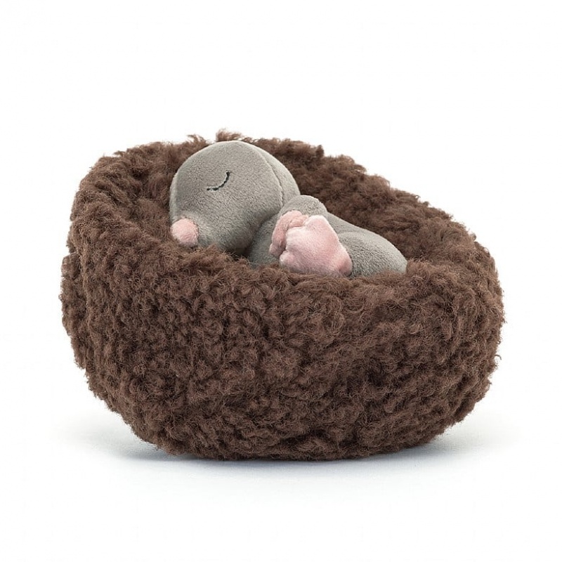 Jellycat Hibernating Mole 9 CM X 13 CM, Jellycat USA | OM8769042