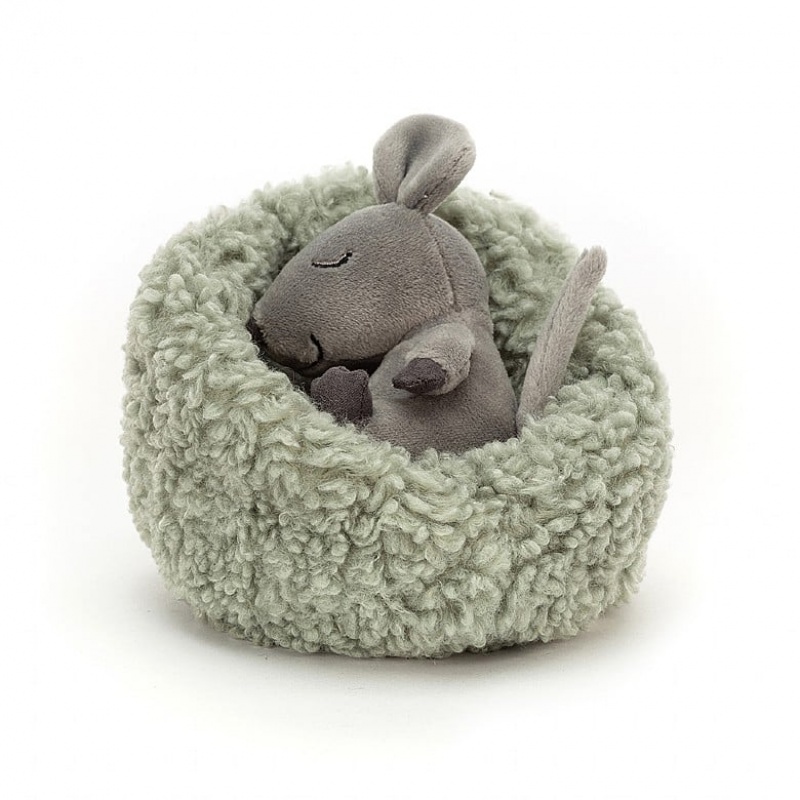 Jellycat Hibernating Mouse 12 CM X 12 CM, Jellycat USA | OR0458693