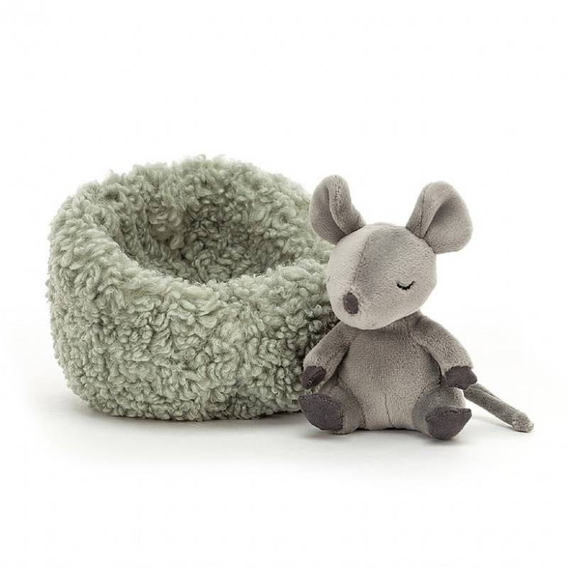 Jellycat Hibernating Mouse 12 CM X 12 CM, Jellycat USA | OR0458693