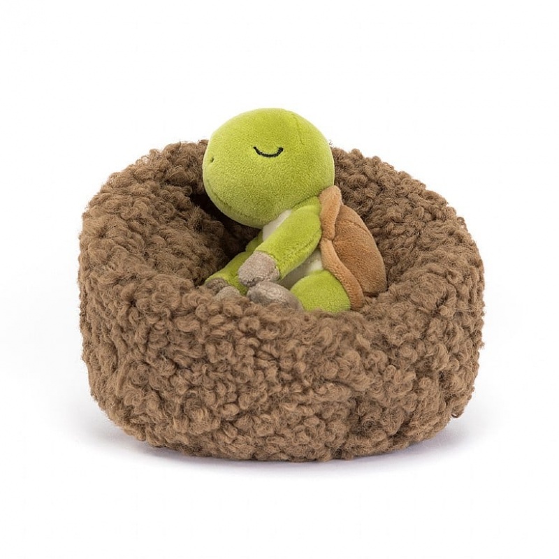 Jellycat Hibernating Tortoise 12 CM X 12 CM, Jellycat USA | WX5187349