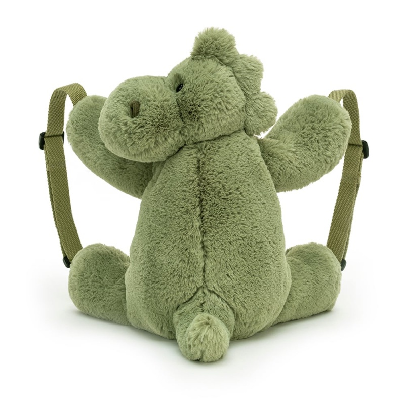 Jellycat Huggady Dino Backpack 28 CM X 30 CM, Jellycat USA | DT0729648