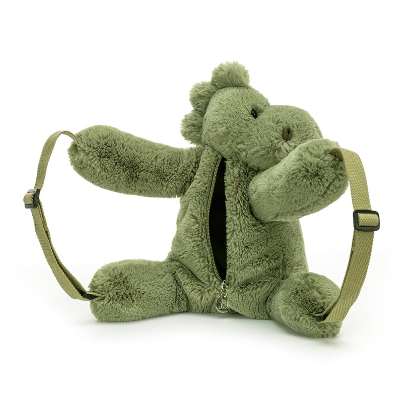 Jellycat Huggady Dino Backpack 28 CM X 30 CM, Jellycat USA | DT0729648