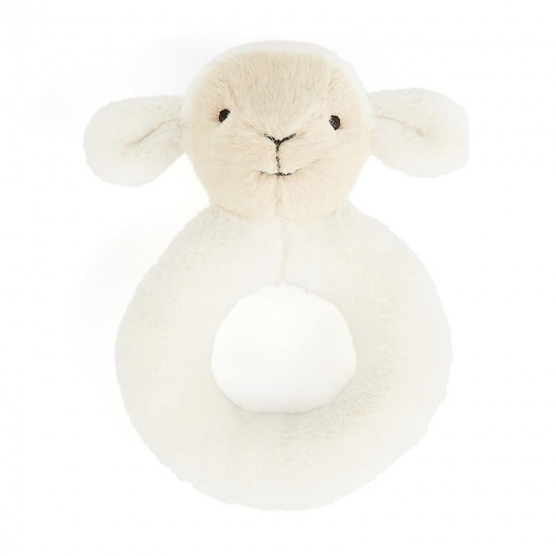 Jellycat Hushbie Lamb Grabber 13 CM X 10 CM, Jellycat USA | CW6015298