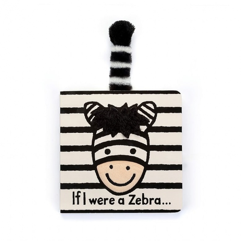 Jellycat If I were a Zebra Board Book 15 CM X 15 CM, Jellycat USA | KW3178462