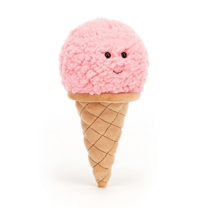 Jellycat Irresistible Ice Cream Strawberry 18 CM X 8 CM, Jellycat USA | JE3625409