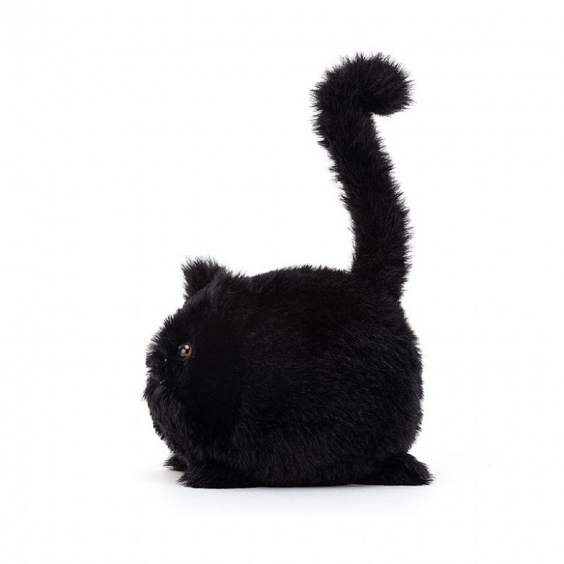 Jellycat Kitten Caboodle Black 10 CM X 10 CM, Jellycat USA | CZ6891723