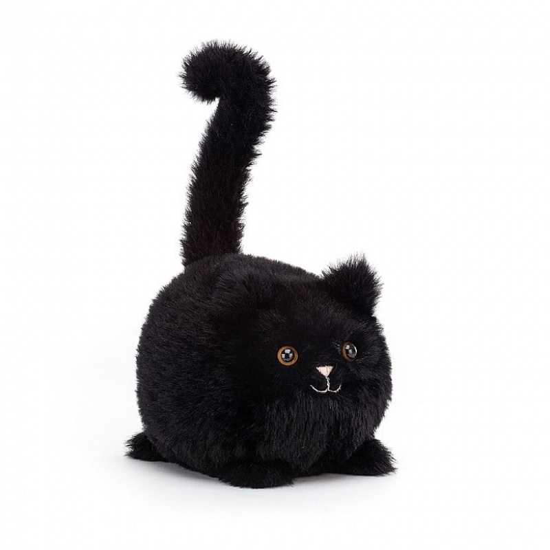 Jellycat Kitten Caboodle Black 10 CM X 10 CM, Jellycat USA | CZ6891723