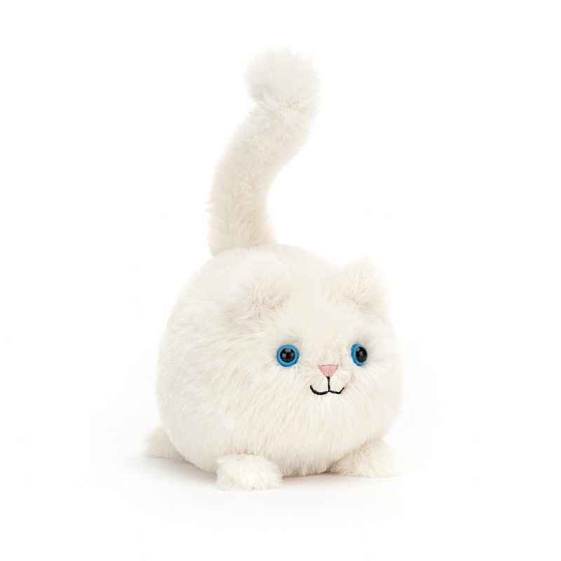 Jellycat Kitten Caboodle Cream 10 CM X 10 CM, Jellycat USA | QN9486507