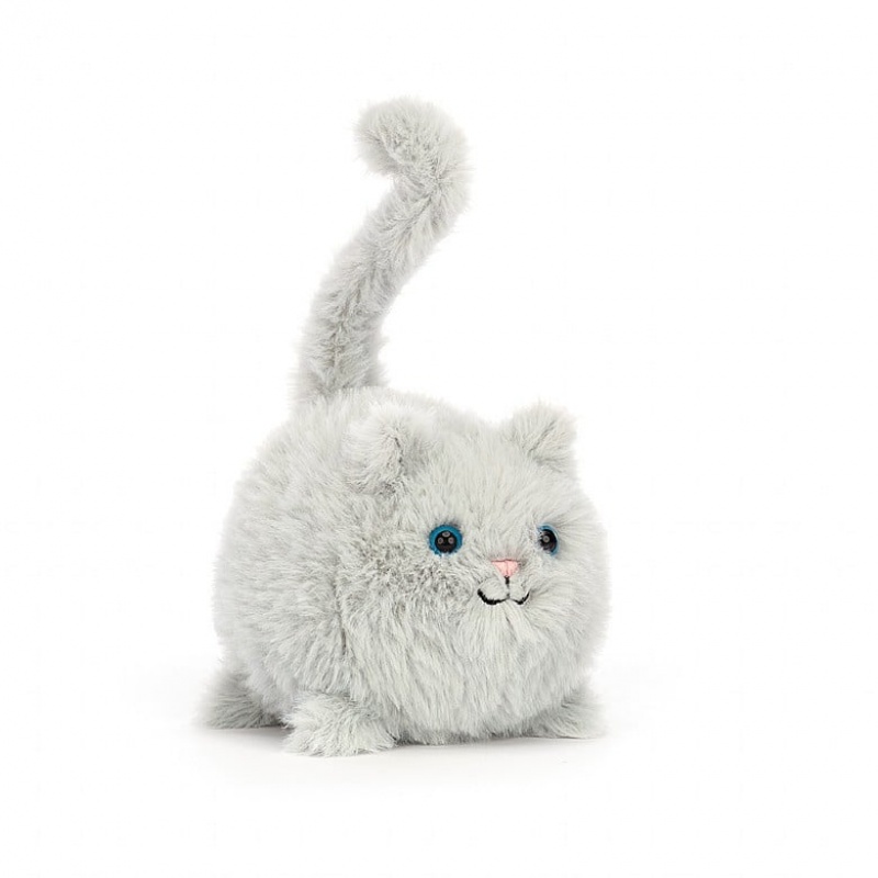 Jellycat Kitten Caboodle Grey 10 CM X 10 CM, Jellycat USA | GF0536124