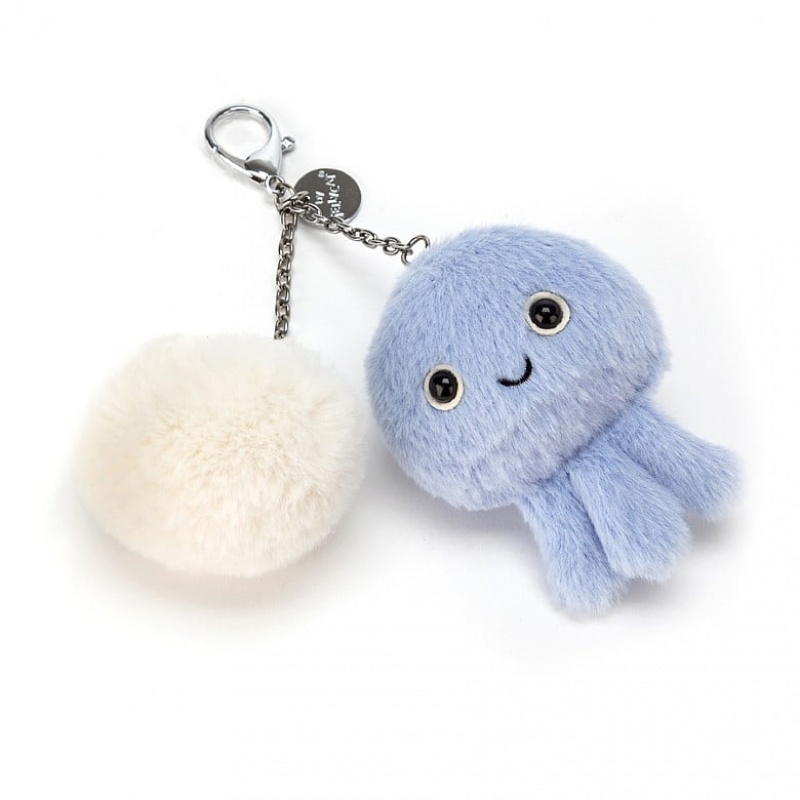 Jellycat Kutie Pops Jellyfish Bag Charm 7 CM X 7 CM, Jellycat USA | SM1458302