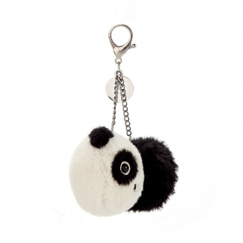 Jellycat Kutie Pops Panda Bag Charm 7 CM X 7 CM, Jellycat USA | XF4187053