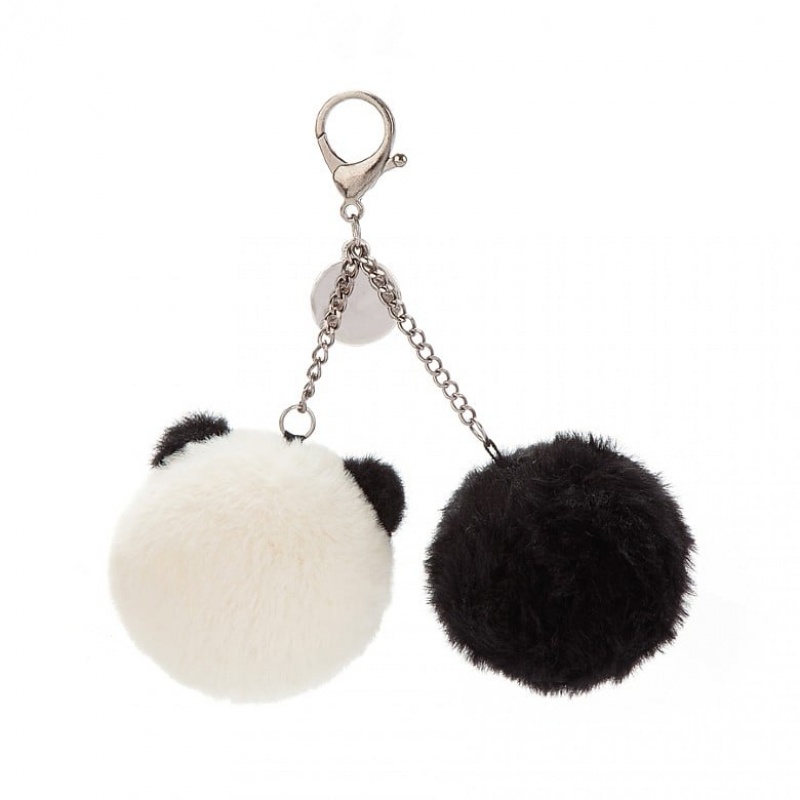 Jellycat Kutie Pops Panda Bag Charm 7 CM X 7 CM, Jellycat USA | XF4187053