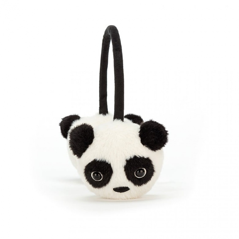 Jellycat Kutie Pops Panda Ear Muffs 20 CM X 16 CM, Jellycat USA | SP6457918