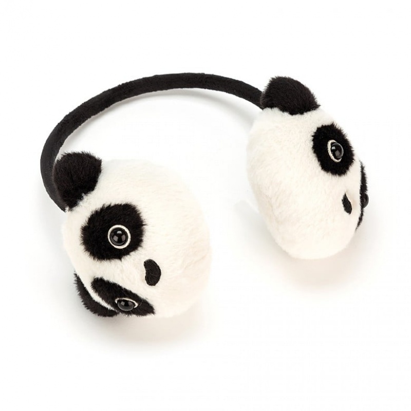 Jellycat Kutie Pops Panda Ear Muffs 20 CM X 16 CM, Jellycat USA | SP6457918