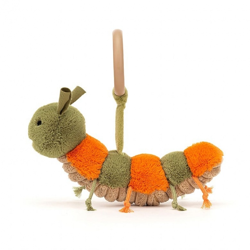 Jellycat Little Christopher Caterpillar Rattle 8 CM X 16 CM, Jellycat USA | XA2630197