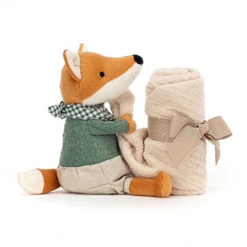 Jellycat Little Rambler Fox Soother 14 CM X 7 CM, Jellycat USA | VY0419573