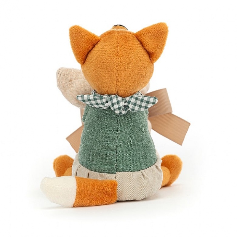 Jellycat Little Rambler Fox Soother 14 CM X 7 CM, Jellycat USA | VY0419573