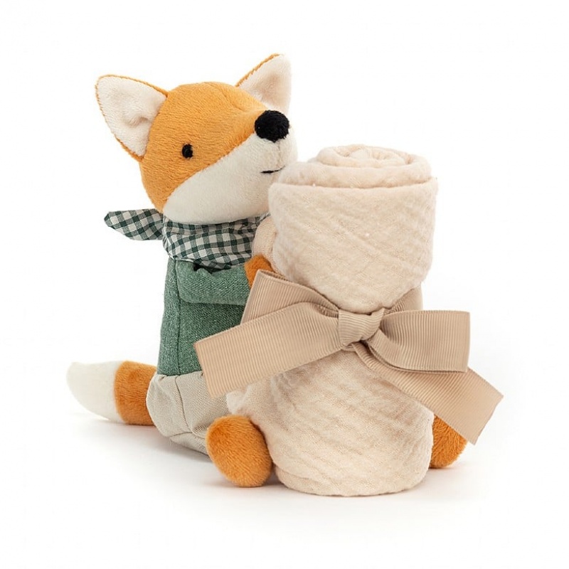 Jellycat Little Rambler Fox Soother 14 CM X 7 CM, Jellycat USA | VY0419573