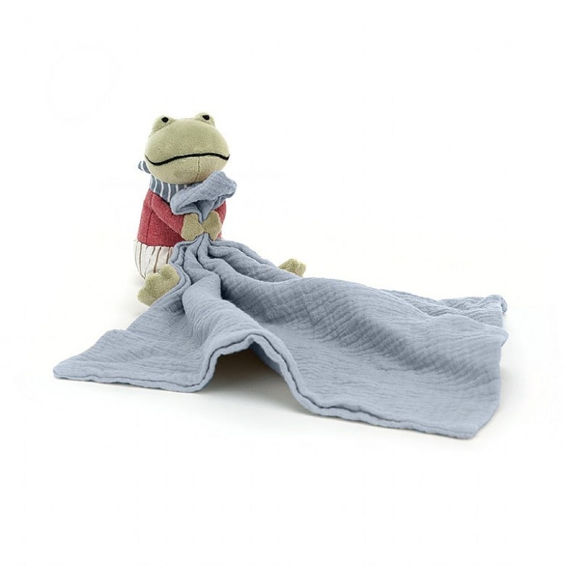 Jellycat Little Rambler Frog Soother 30 CM X 13 CM, Jellycat USA | EB8093547