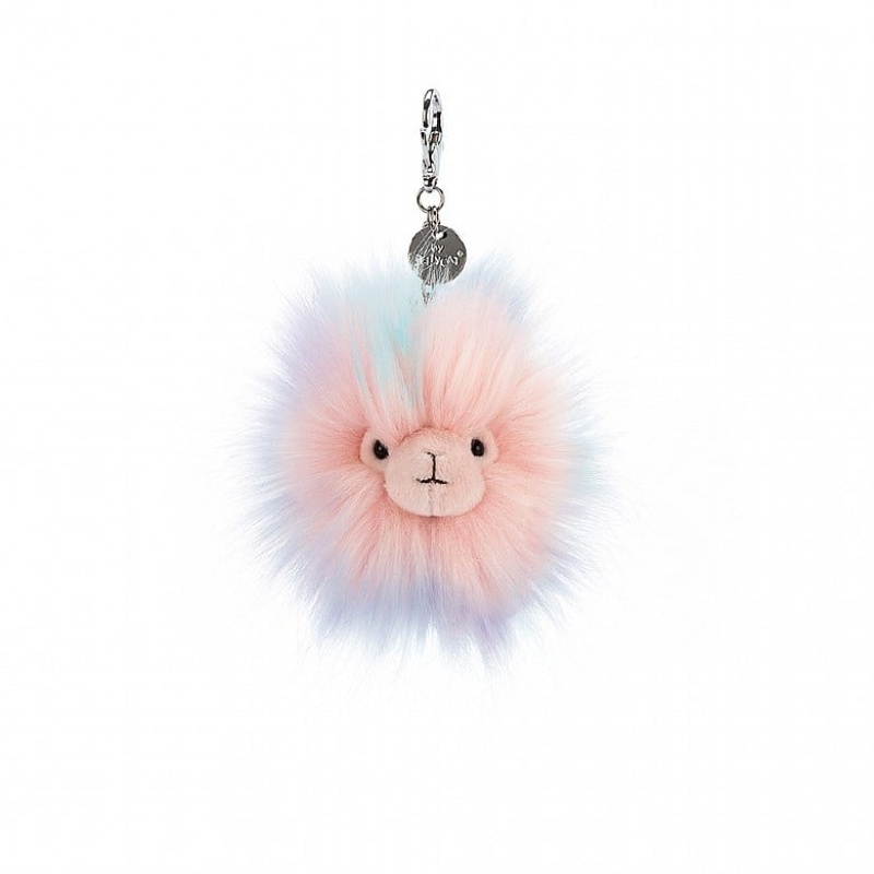 Jellycat Lovely Llama Bag Charm 7 CM X 7 CM, Jellycat USA | LJ1728905