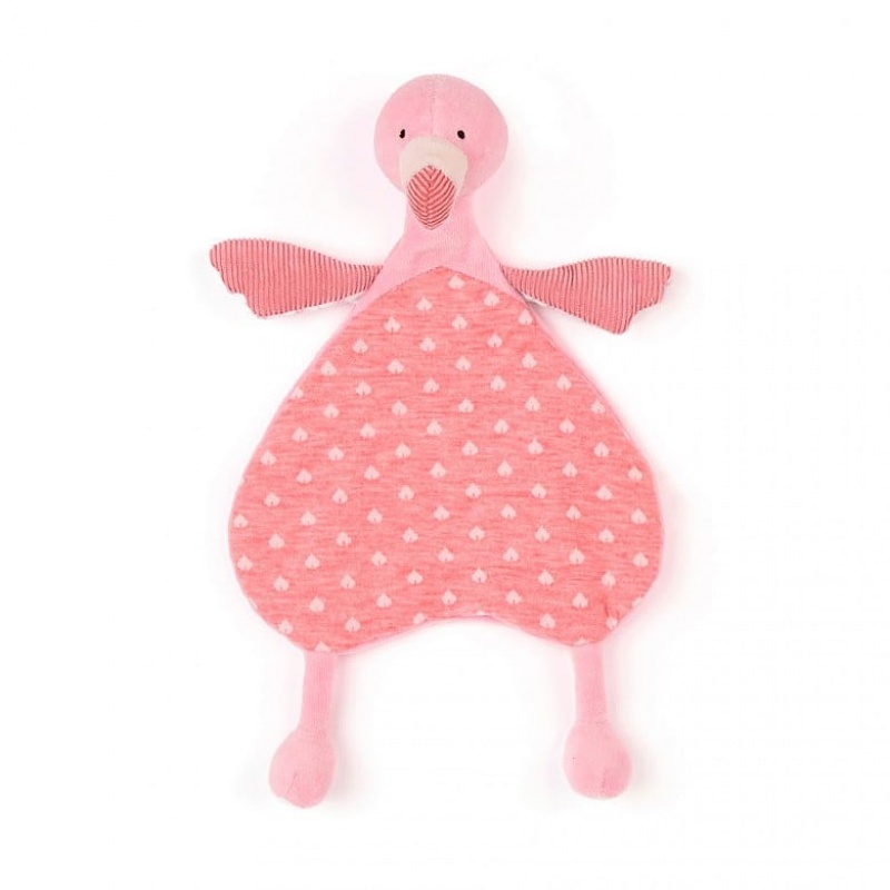 Jellycat Lulu Flamingo Soother 25 CM X 19 CM, Jellycat USA | KC6039581