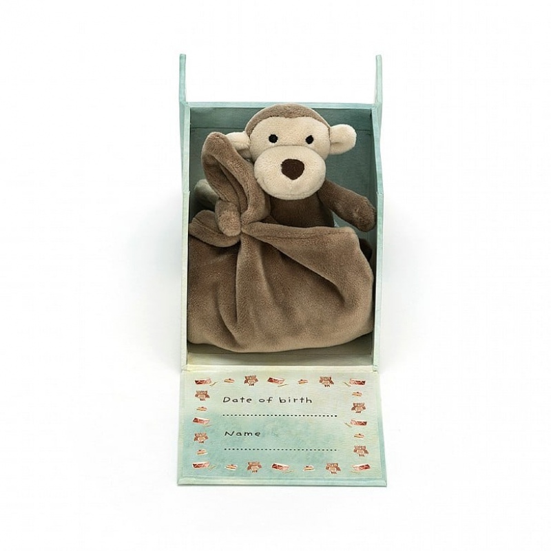 Jellycat My First Monkey Soother 23 CM X 23 CM, Jellycat USA | SF2197584