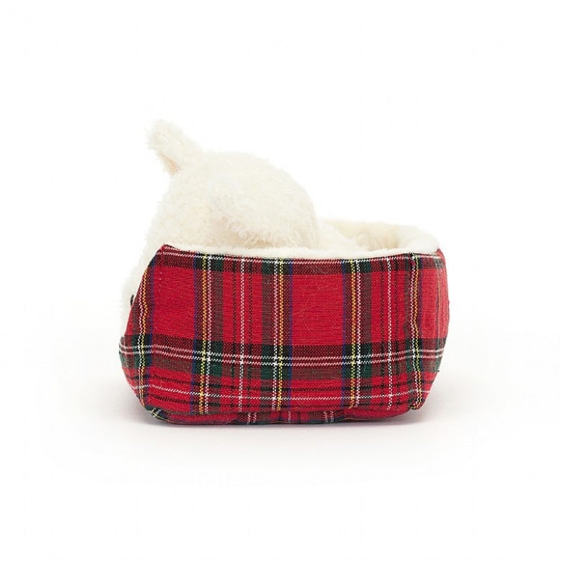 Jellycat Napping Nipper Westie 10 CM X 15 CM, Jellycat USA | OJ6347109