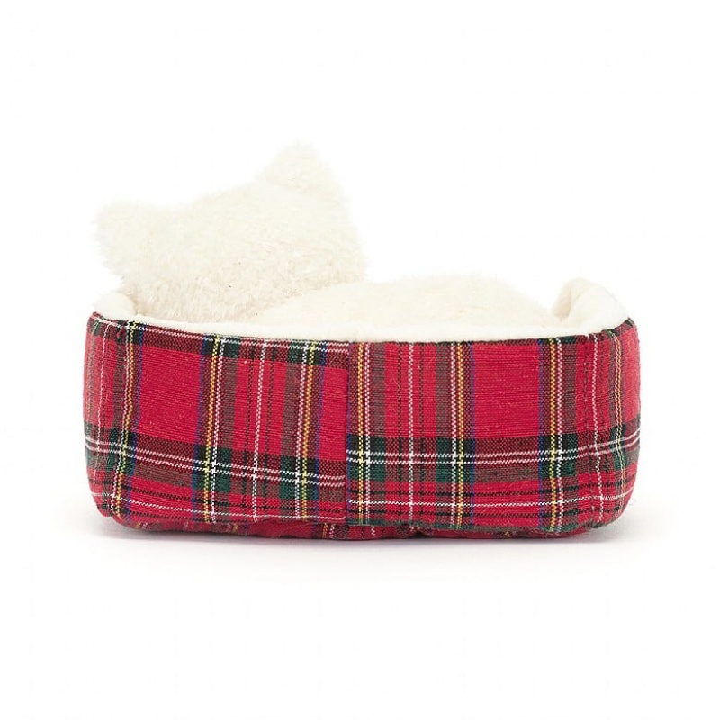 Jellycat Napping Nipper Westie 10 CM X 15 CM, Jellycat USA | OJ6347109