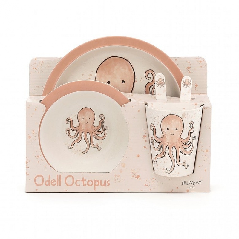 Jellycat Odell Octopus Bamboo Set 25 CM X 7 CM, Jellycat USA | QX5967234