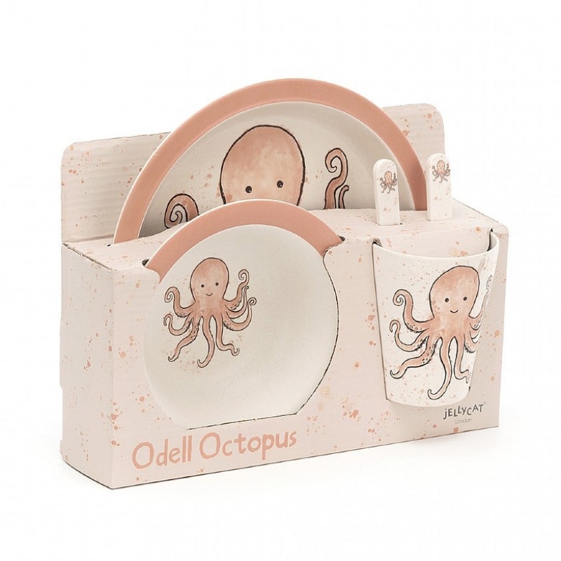 Jellycat Odell Octopus Bamboo Set 25 CM X 7 CM, Jellycat USA | QX5967234