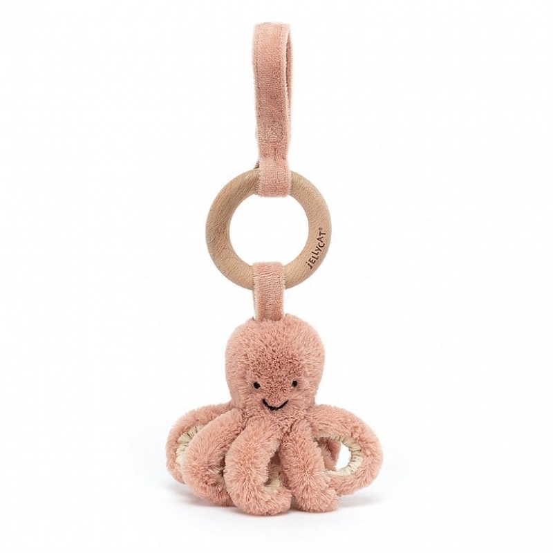 Jellycat Odell Octopus Wooden Ring Toy 21 CM X 5 CM, Jellycat USA | UY8260397