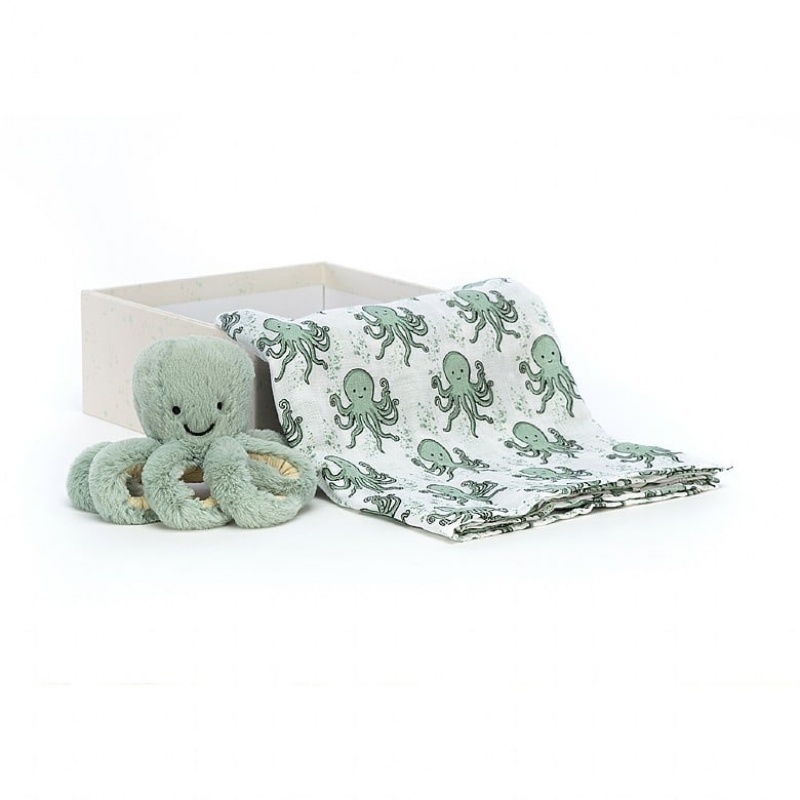 Jellycat Odyssey Octopus Gift Set 18 CM X 18 CM, Jellycat USA | CR6850917