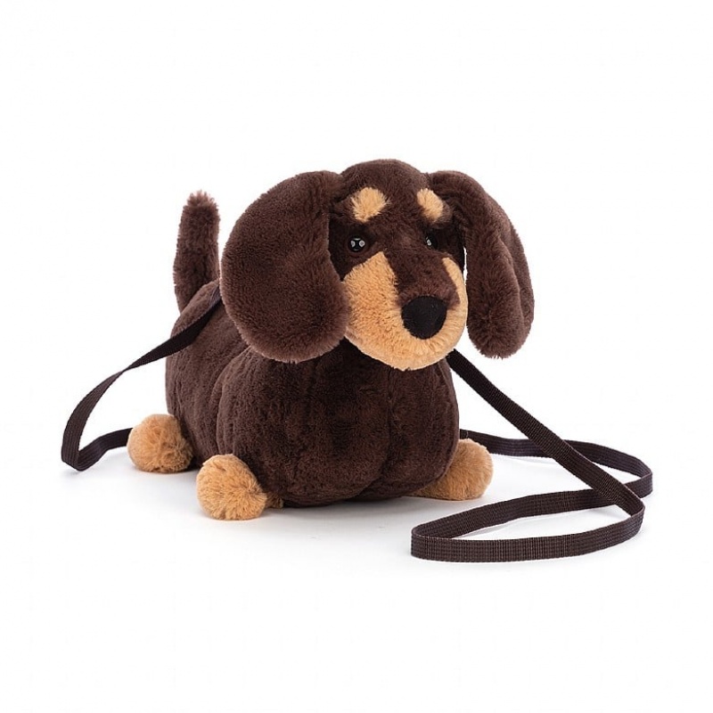 Jellycat Otto Sausage Dog Bag 16 CM X 22 CM, Jellycat USA | ZW7418526