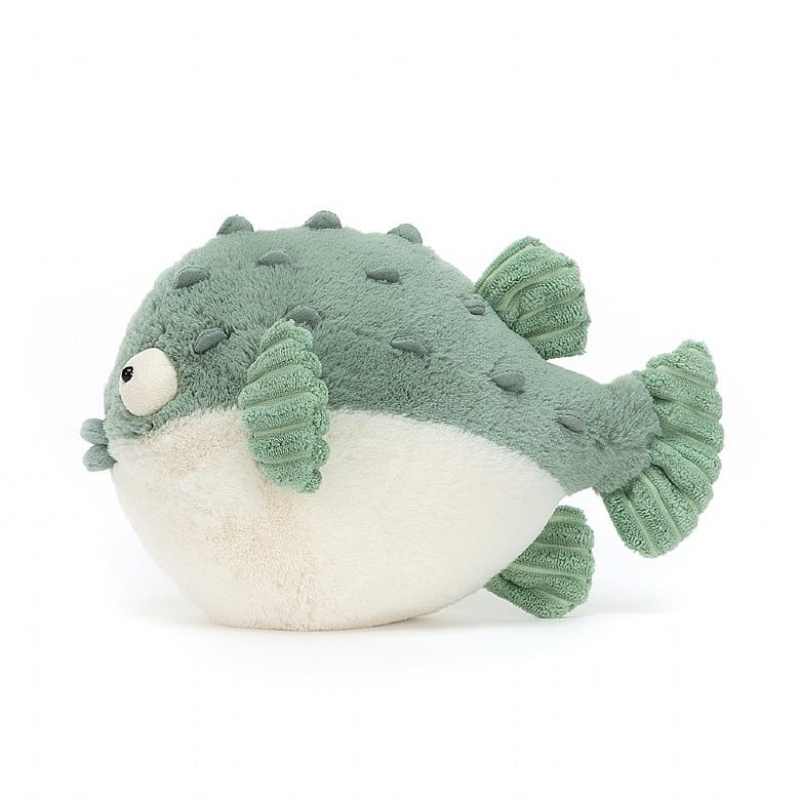 Jellycat Pacey Pufferfish 16 CM X 23 CM, Jellycat USA | LT2819473