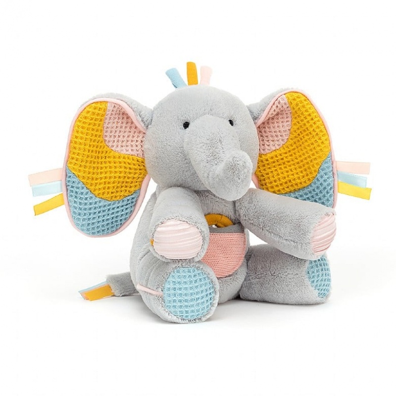 Jellycat Peek-a-Boo Elly Activity Toy 16 CM X 12 CM, Jellycat USA | JT7965124