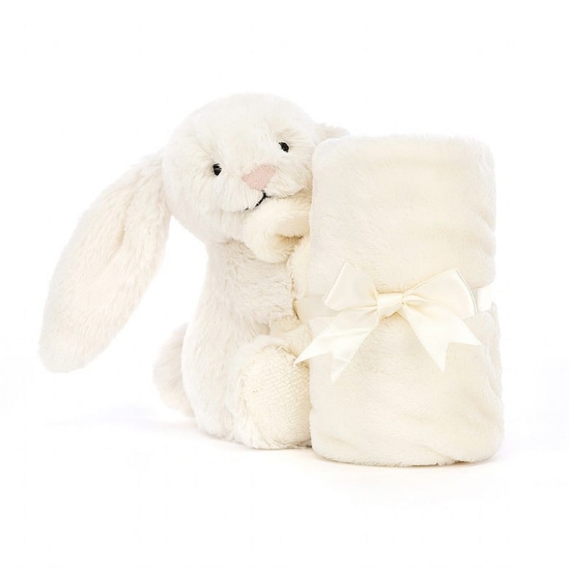 Jellycat Personalised Bashful Cream Bunny Soother 34 CM X 34 CM, Jellycat USA | BG7632845