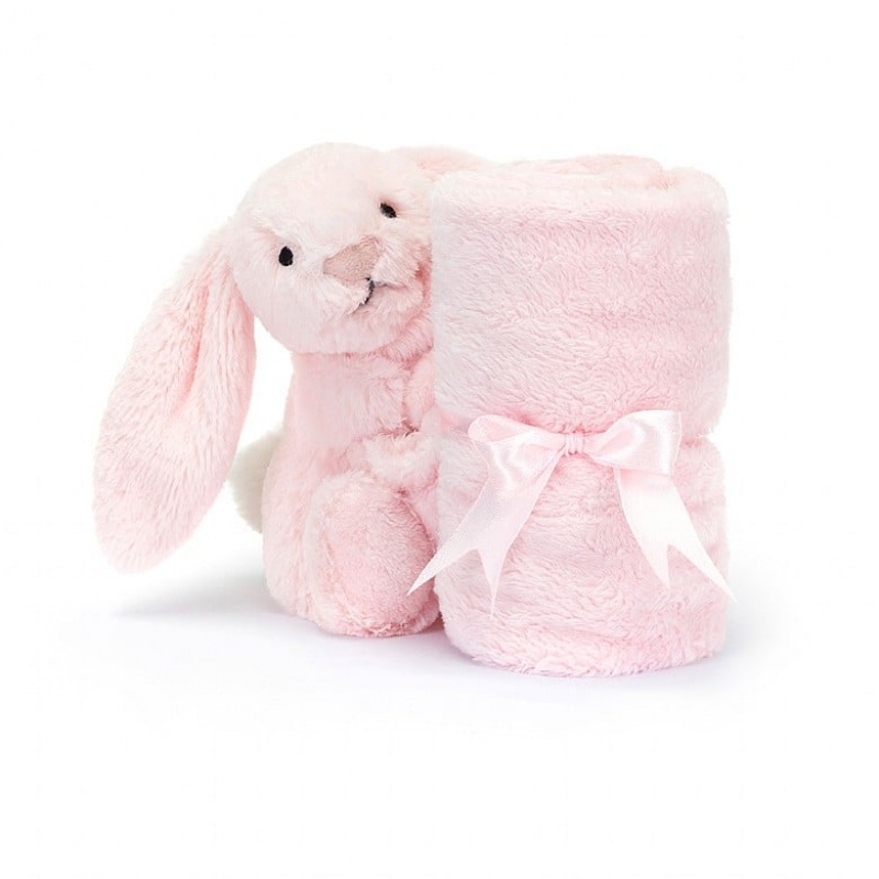 Jellycat Personalised Bashful Pink Bunny Soother 34 CM X 34 CM, Jellycat USA | JL9215840