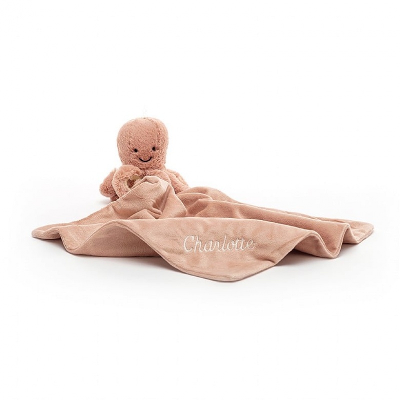 Jellycat Personalised Odell Octopus Soother 34 CM X 34 CM, Jellycat USA | VH1823056