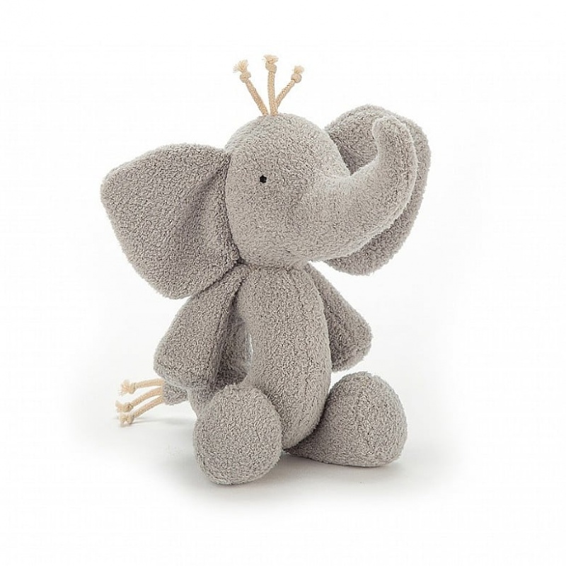 Jellycat Rattlering Elephant 22 CM, Jellycat USA | KS1439502