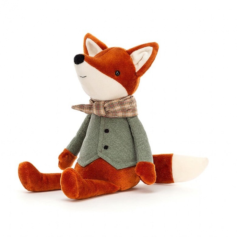 Jellycat Riverside Rambler Fox 33 CM X 10 CM, Jellycat USA | OU0425718