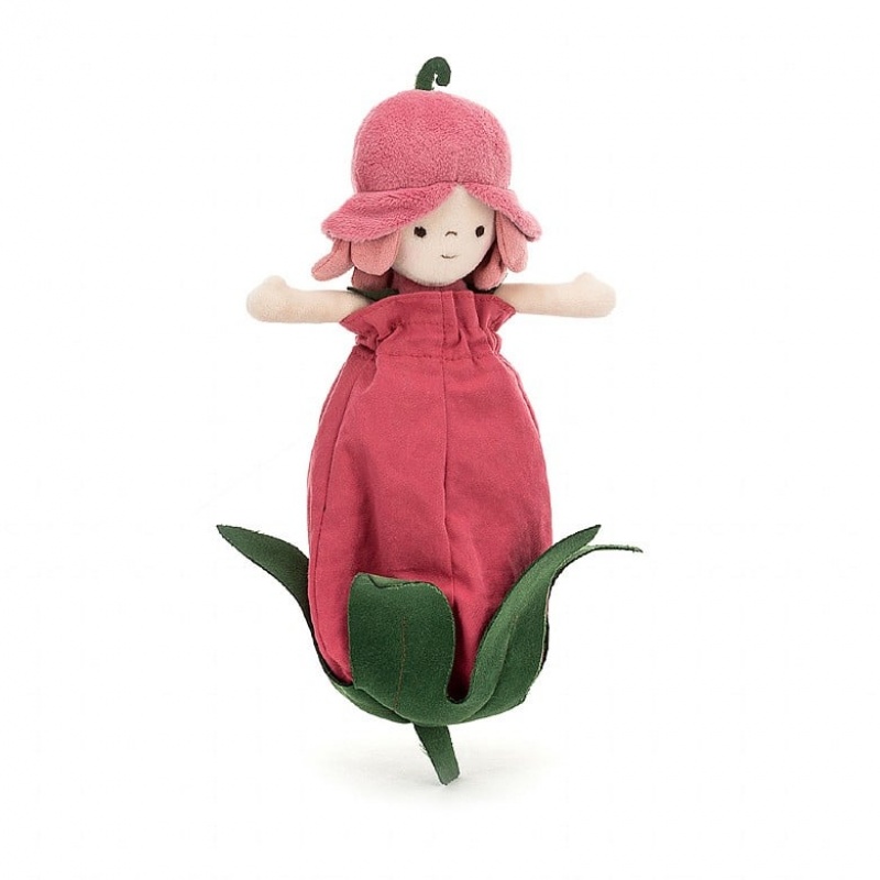 Jellycat Rose Petalkin Doll 28 CM X 11 CM, Jellycat USA | GV3594270