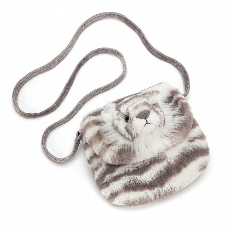 Jellycat Sacha Tiger Shoulder Bag 18 CM X 17 CM, Jellycat USA | AF5284197