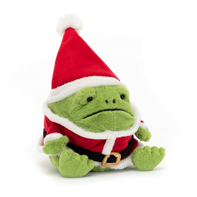 Jellycat Santa Ricky Rain Frog 16 CM X 12 CM, Jellycat USA | RI9035274